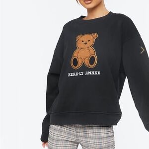 🌟 Forever 21 teddy bear Sweatshirt